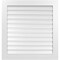 Ekena Millwork Vertical Surface Mount PVC Gable Vent: Functional, w/ 3-1/2"W x 1"P Standard Frame, 36"W x 38"H GVPVE36X3801SF - alternate 1